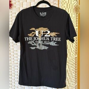 New EDUN U2 “The Joshua Tree” 2017 Tour Black Graphic Tee Size L